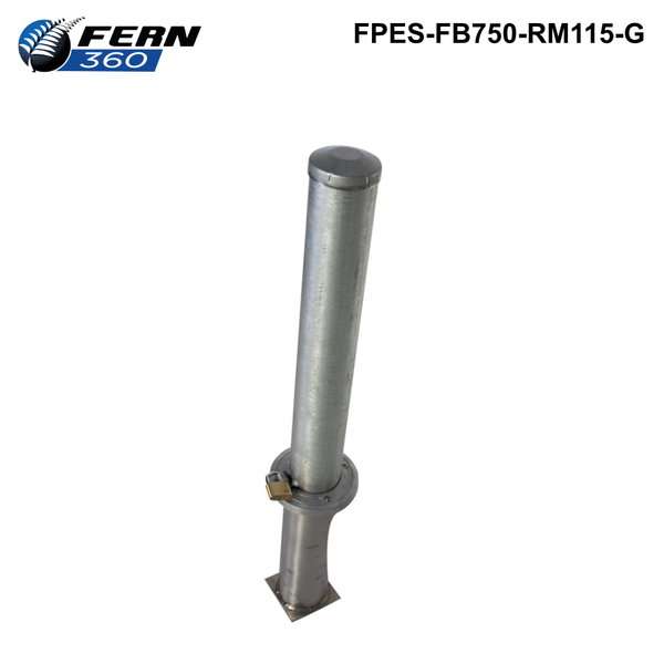 FPES-FB750-RM115-G - FERN360 Galvanised Bollard Removable - 115mm Diameter 750mm H