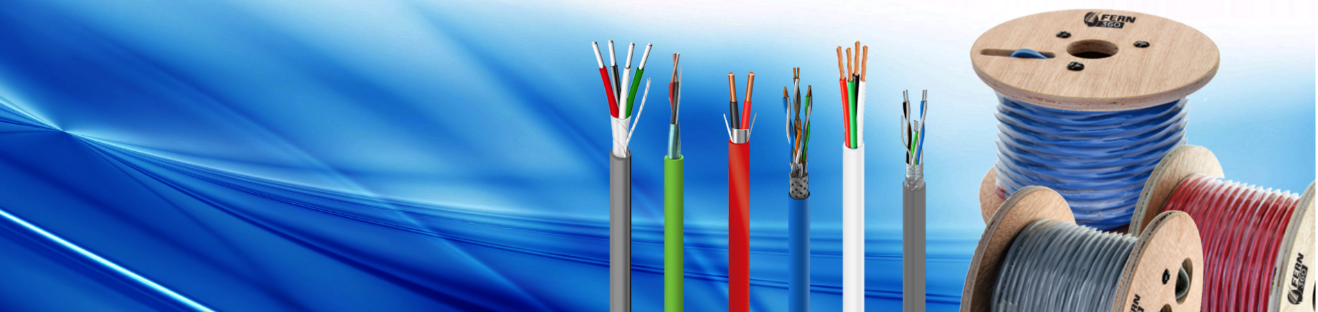 High performance cable: network, security, fire alarm, communication, LV power, audio and underground