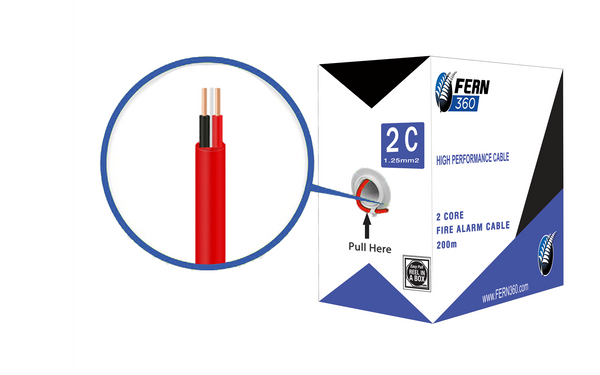 FERN360 - Fire Alarm Cable 1.25mm 200m Reel Box