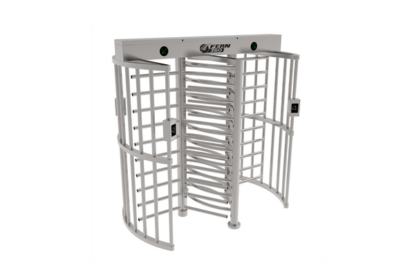 FGES-RTDFH550-1 - FERN360 - Full Height Stainless Steel Rotor Turnstile, Double Lane
