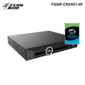 FGSIP-CNVR51-4P - FERN360 - 5Ch Network Video Recorder with 4x PoE ports, 80Mbps