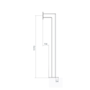 FPAC-EQ1 - FERN360 Floor Mount Access Control Single Pedestal - 1170 to 1600mm Options-10