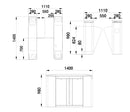 FGES-FB550-3 - FERN360 - Stainless Steel Flap Barrier-3