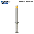 FPES-FB750-RT114-SS - FERN360 Stainless Steel Retractable Fixed Bollard - 114mm dia x 750mm-3