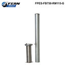 FPES-FB750-RM114-SS - FERN360 Stainless Steel Fixed Bollard Removable - 114mm dia x 750mm-1