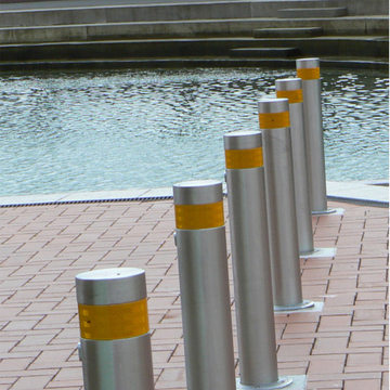 FPES-FB750-RMK114-SS - FERN360 Stainless Steel Key Lock Fixed Bollard - 114mm dia x 750mm - 0