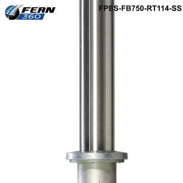 FPES-FB750-RT114-SS - FERN360 Stainless Steel Retractable Fixed Bollard - 114mm dia x 750mm - 0