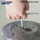 FPES-FB750-RT114-SS - FERN360 Stainless Steel Retractable Fixed Bollard - 114mm dia x 750mm-1