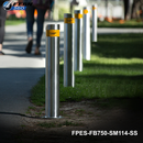 FPES-FB750-RMK114-SS - FERN360 Stainless Steel Key Lock Fixed Bollard - 114mm dia x 750mm-4
