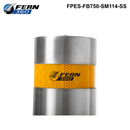 FPES-FB750-SM114-SS - FERN360 Stainless Steel Fixed Bollard Surface Mounted - 114mm dia x 750mm-3