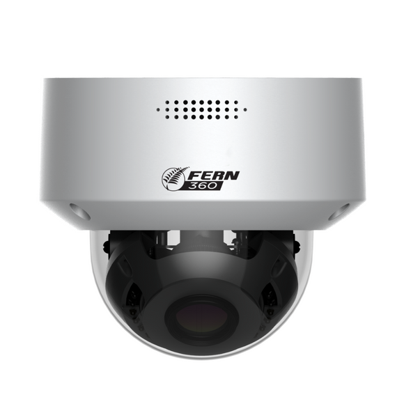 FERN360 Surveillance Kit - 2 Motorised Lens Starlight 5MP Vandal Dome Cameras and 5ch 1TB Network Video Recorder