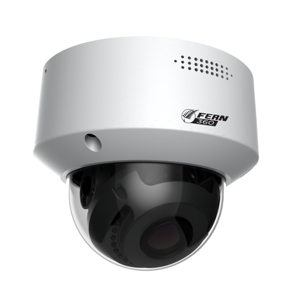 FERN360 Surveillance Kit - 2 Motorised Lens Starlight 5MP Vandal Dome Cameras and 10ch 1TB Network Video Recorder