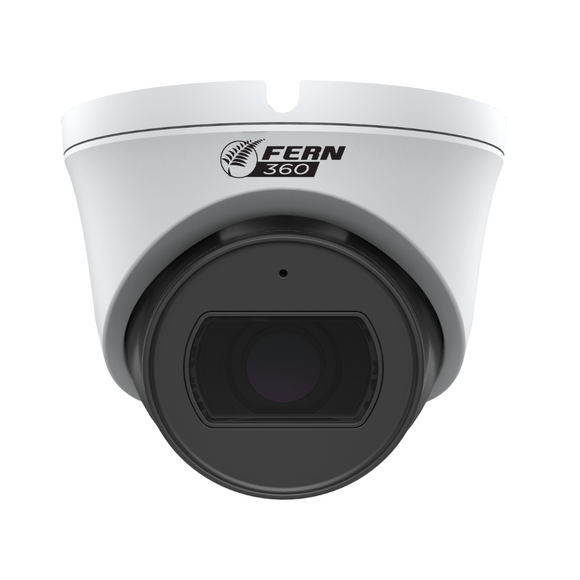 FERN360 Surveillance Kit - 4 Motorised Lens Starlight 5MP Turret Cameras and 10ch 1TB Network Video Recorder