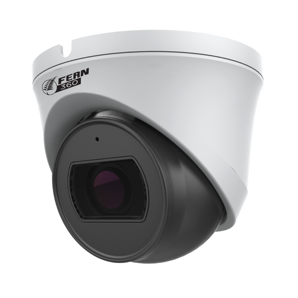 FERN360 Surveillance Kit - 2 Motorised Lens Starlight 5MP Turret Cameras and 10ch 1TB Network Video Recorder
