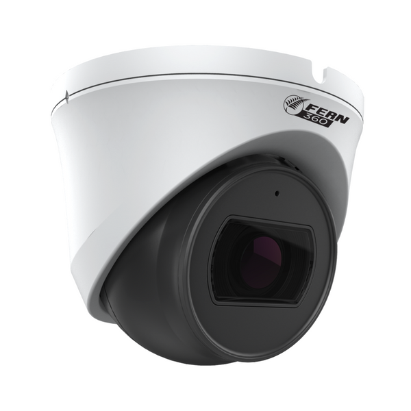 FERN360 Surveillance Kit - 4 Motorised Lens Starlight 5MP Turret Cameras and 10ch 1TB Network Video Recorder