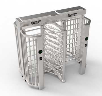 FGES-RTDFH650-2 - FERN360 - Full Height Stainless Steel Rotor Turnstile, Double Lane