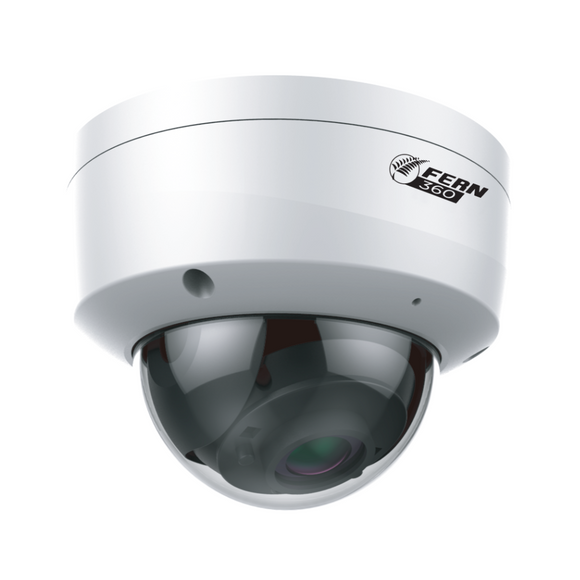 FERN360 Surveillance Kit - 2 Fixed Lens Starlight 4MP Vandal Dome Cameras and 5ch 1TB Network Video Recorder