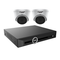 FERN360 Surveillance Kit - 2 Fixed Lens Starlight 4MP Turret Cameras and 10ch 1TB Network Video Recorder