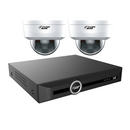 FERN360 Surveillance Kit - 2 Fixed Lens Starlight 4MP Vandal Dome Cameras and 5ch 1TB Network Video Recorder-1