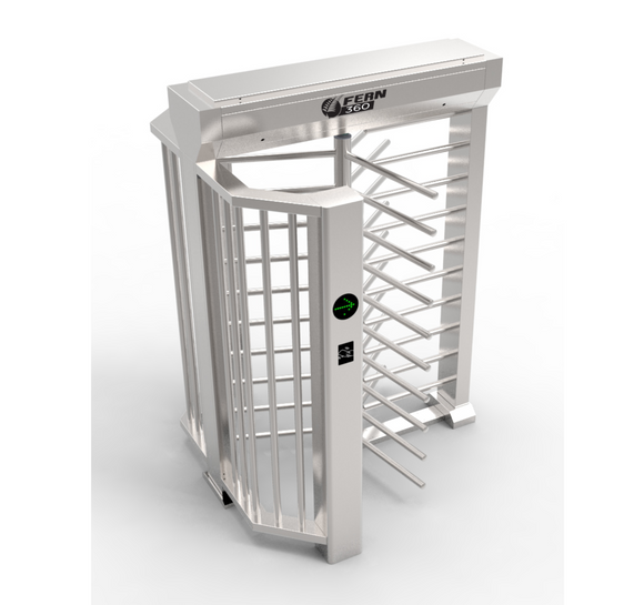 FGES-RTFH900-2 - FERN360 - Full Height Stainless Steel Rotor Turnstile - Wide pass through