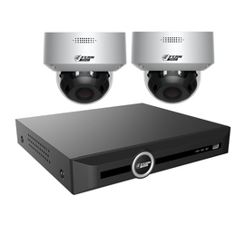FERN360 Surveillance Kit - 2 Motorised Lens Starlight 5MP Vandal Dome Cameras and 10ch 1TB Network Video Recorder