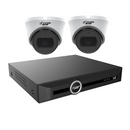 FERN360 Surveillance Kit - 2 Motorised Lens Starlight 5MP Turret Cameras and 5ch 1TB Network Video Recorder-1